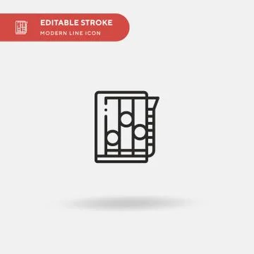 Spirometer Simple vector icon. Illustration symbol design template for web mo Stock Illustration