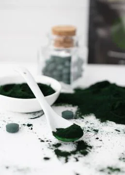 Spirulina algae Foto stock