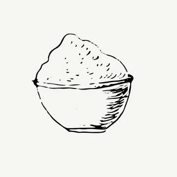 Spirulina or matcha tea powder - isolated vector Stock Illustration