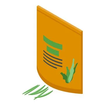 Spirulina powder icon isometric vector. Alga plant Stock Illustration