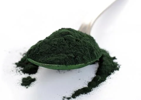 Spirulina powder Foto stock