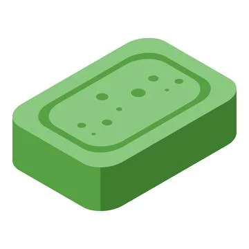 Spirulina soap icon isometric vector. Plant alga Stock Illustration