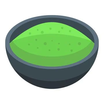 Spirulina soup icon isometric vector. Alga plant Stock Illustration