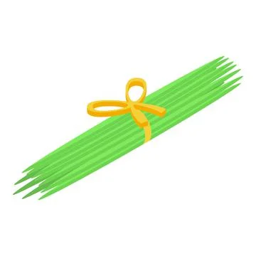 Spirulina stick icon isometric vector. Alga plant Stock Illustration