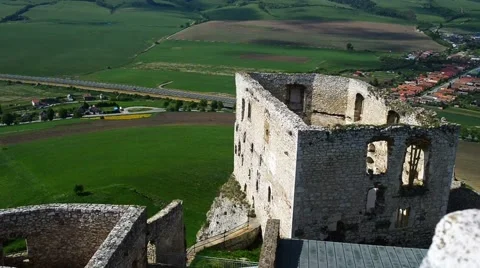 Spis Castle in eastern Slovakia Stock Footage 58237270