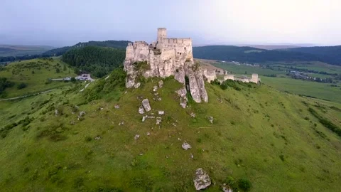 Spis Castle, Slovakia cloudy 2 Stock Footage 311422836