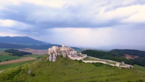 Spis Castle, Slovakia cloudy 3 Stock Footage 311422798