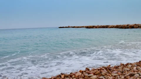 A spit on Balearic seashore. Stock Footage 274219976