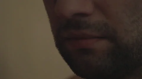 Spit a close up Stock Footage 37183185