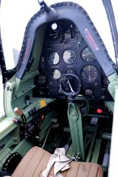 Spitfire Cockpit Stock Photos