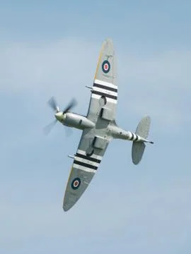 Spitfire in flight 스톡 사진