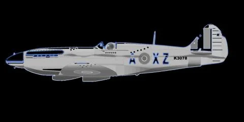 Spitfire Stock Illustration