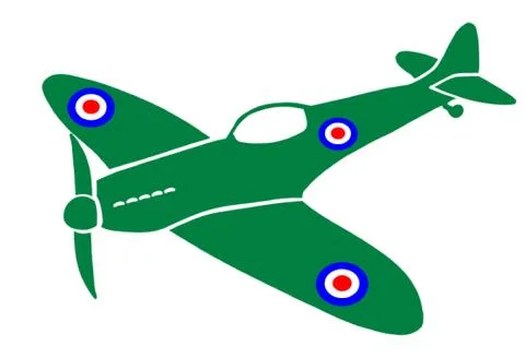 Spitfire Stock Illustration