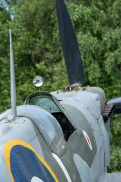 Spitfire Mk. IX, serial no. EN398, JE-J Stock Photos
