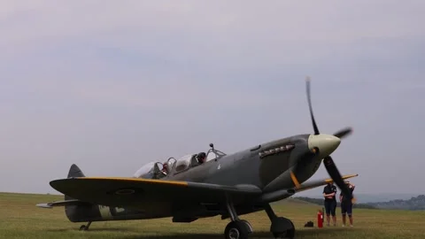 SPITFIRE MK IXT NH341 Stock Footage 243495638