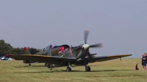 SPITFIRE MK IXT NH341 Stock Footage 243495647