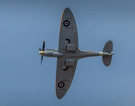 Spitfire MKIX - Underside Foto stock