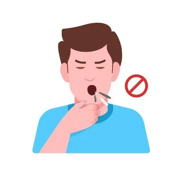 Spitting Stock Illustration