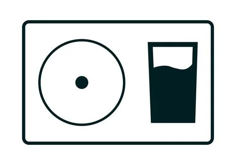 Spittoon or cuspidor symbol Stock Illustration