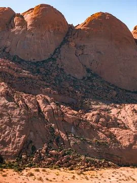 Spitzkoppe desert rock formations in Namibia Stock Photos
