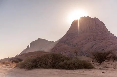 Spitzkoppe at dusk Stock Photos