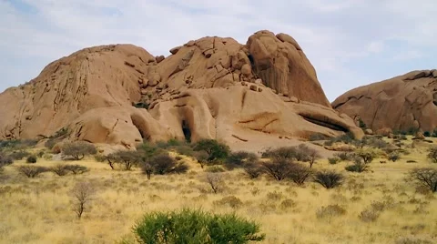 The Spitzkoppe Mountains in Namibia, Africa. Stock Footage 44117227