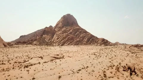 Spitzkoppe Namibia - Aerial drone shot of mountains Stock Footage 323023309