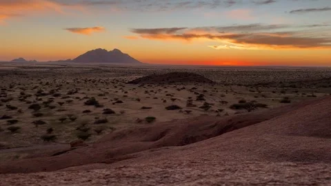 Spitzkoppe sunset in erongo mountains Stock Footage 334946538