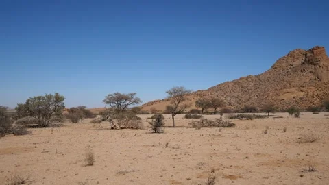 Spitzkoppe volcanic rock formations in Namibia Stock Footage 135580813