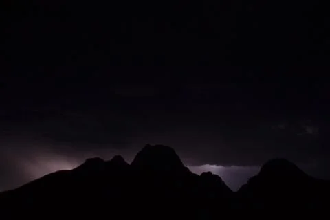 Spitzkoppe,Lightning 写真素材