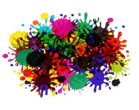 Splash abstract background. Raster version. Stock-Illustration