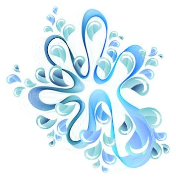 Splash background with abstract wave Stock Illustration