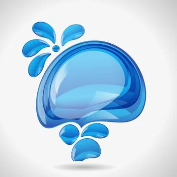 Splash banner for text. Stock Illustration