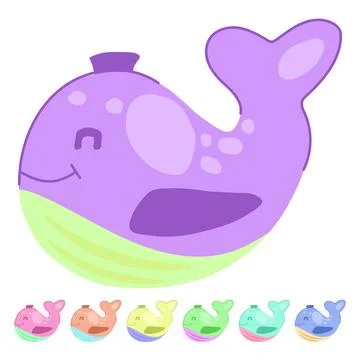 Splash bath toy vector cartoon graphic Stock Illustration