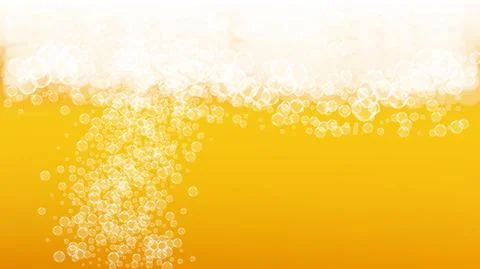 Splash beer. Background for craft lager. Oktoberfest foam. Stock Illustration