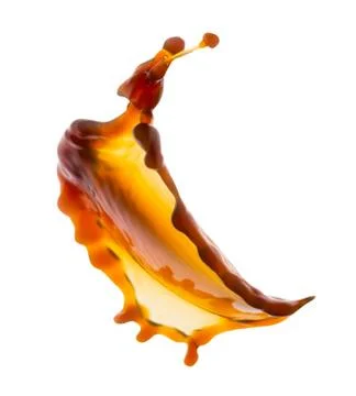 Splash of black coffee Foto stock