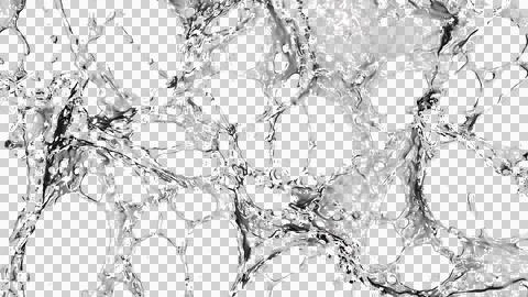 A splash of black viscous liquid1 Stock Illustration