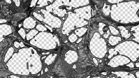A splash of black viscous liquid3 Stock Illustration
