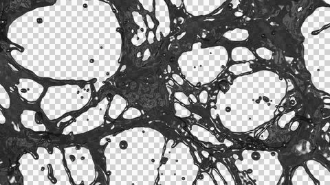 A splash of black viscous liquid4 Stock Illustration