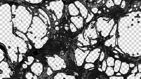 A splash of black viscous liquid5 Stock Illustration
