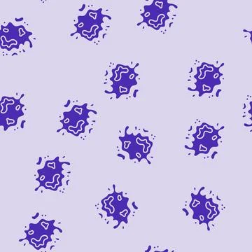 Splash bleach glyph seamless pattern Stock Illustration
