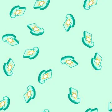 Splash bleach isometric icon seamless pattern Stock Illustration