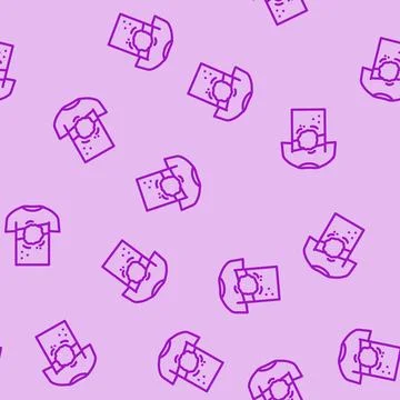 Splash bleach line vector seamless pattern Stock Illustration