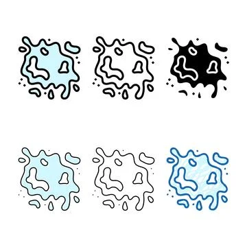 Splash bleach multipack color icon vector Stockillustratie