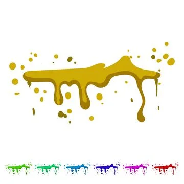 Splash blood splatter cartoon vector graphic Ilustración de archivo