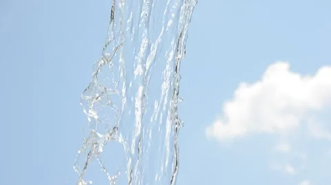 Splash of blue water Stock Footage 5299075