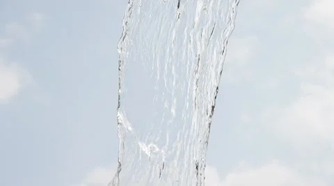 Splash of blue water Stock Footage 7730900