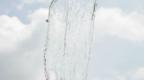 Splash of blue water .slow motion. Stock Footage 8521694
