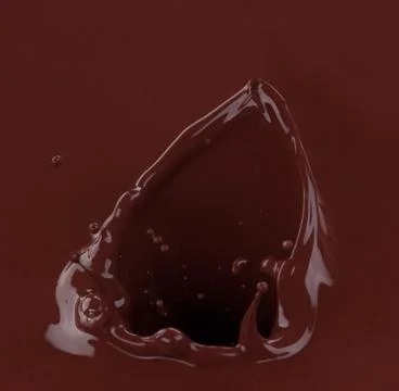 Splash of brownish chocolate Illustrazione stock