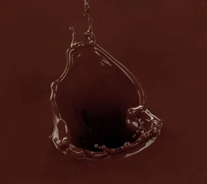Splash of brownish chocolate Illustrazione stock